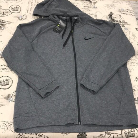 Nike Dri-FIT Men's Full-Zip Training Hoodie - Picture 2 of 5
